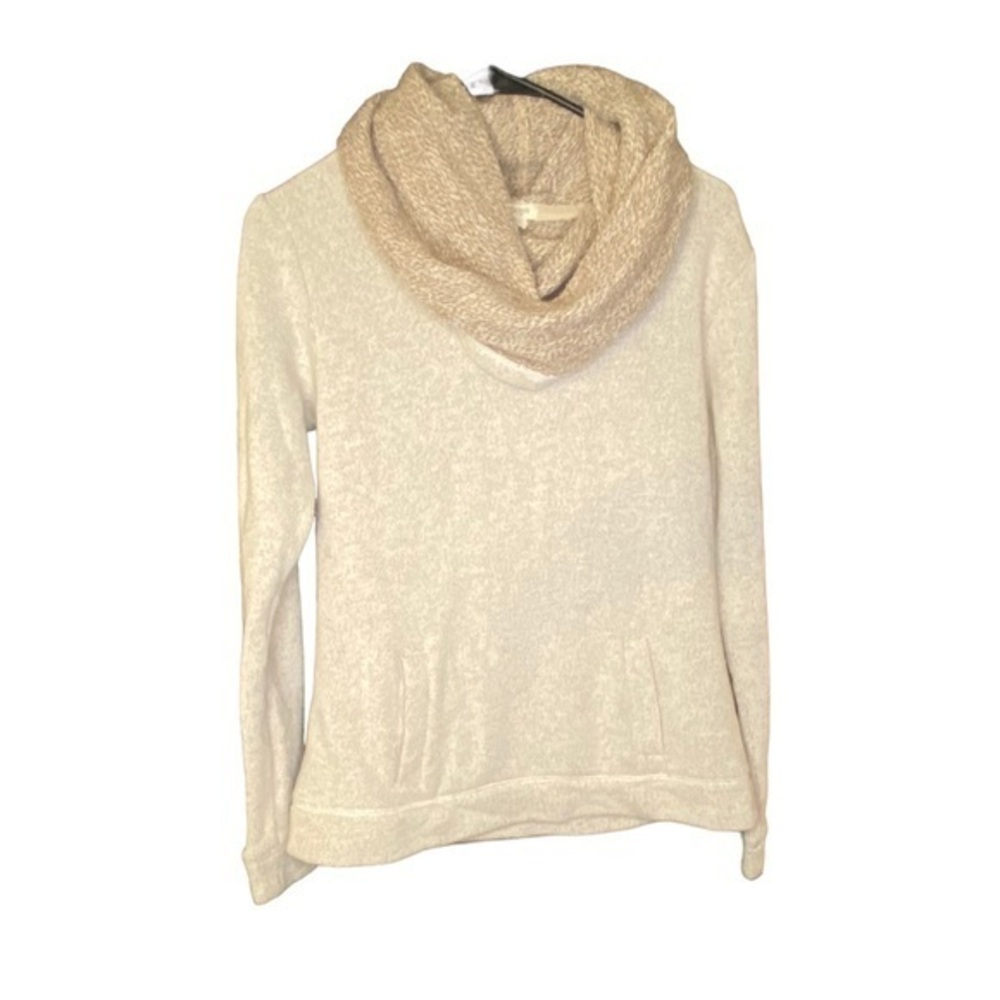 J. Crew thick chunky tan turtleneck sweater size x small